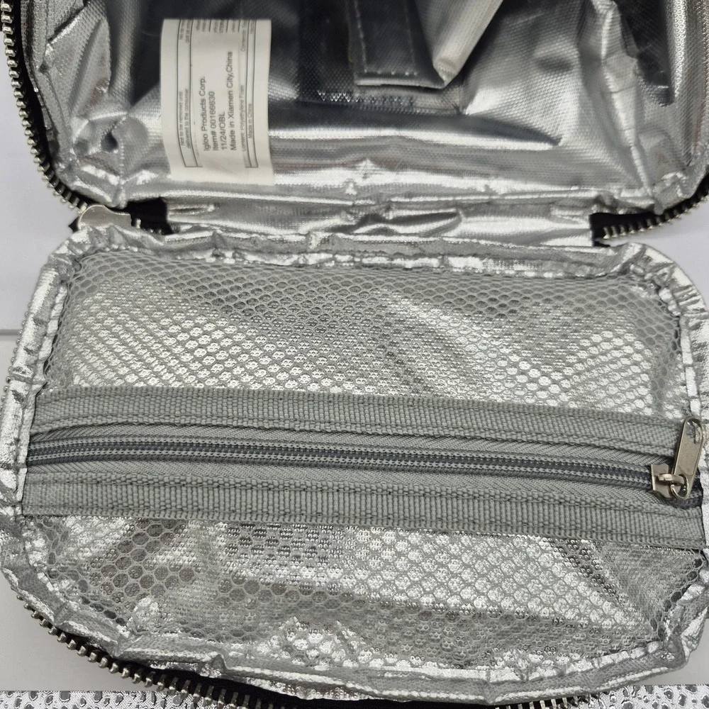 Igloo 2 Bottle Insulated Wine Cooler Bag Black Adjustable Shoulder Strap Handle